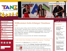 Tablet Screenshot of erlanger-tanzhaus.de